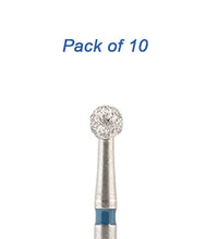 Round Surgical Diamond Bur (Pack of 10) - Global Dental Shop